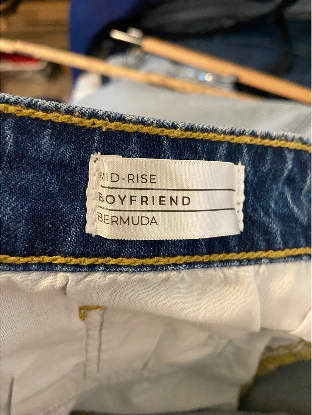 Lane Bryant Dark Blue Denim Relaxed Fit Jean Shorts